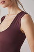 Clean Lines Muscle Cami - Free People - Chocolate Merlot